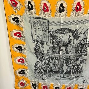 Emilio Pucci Yellow and Gray Scarf